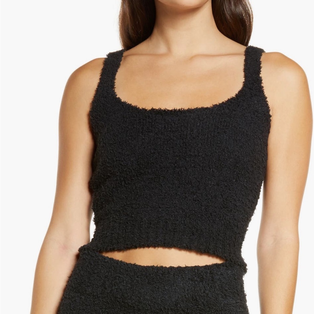 SKIMS Cozy Knit Tank Women Black L/XL